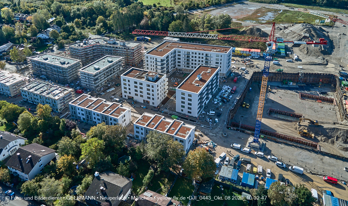08.10.2020 - Baustelle Alexisquartier und Umgebung in Neuperlach